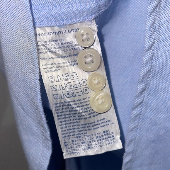 NWOT Tommy Hilfiger Men's New England Logo Button Shirt XXL - Picture 8 of 10